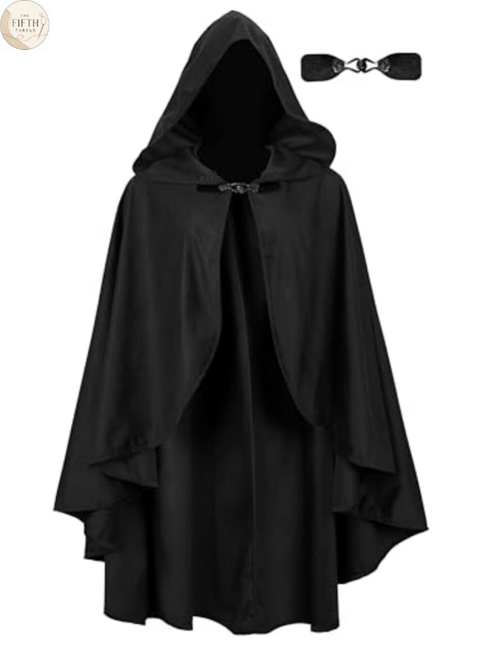 Faux Velvet Hooded Cloak Medieval Renaissance Costume Cape